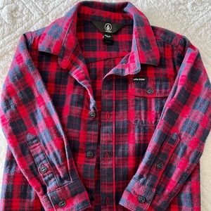 Toddler boys long sleeve Volcom flannel
